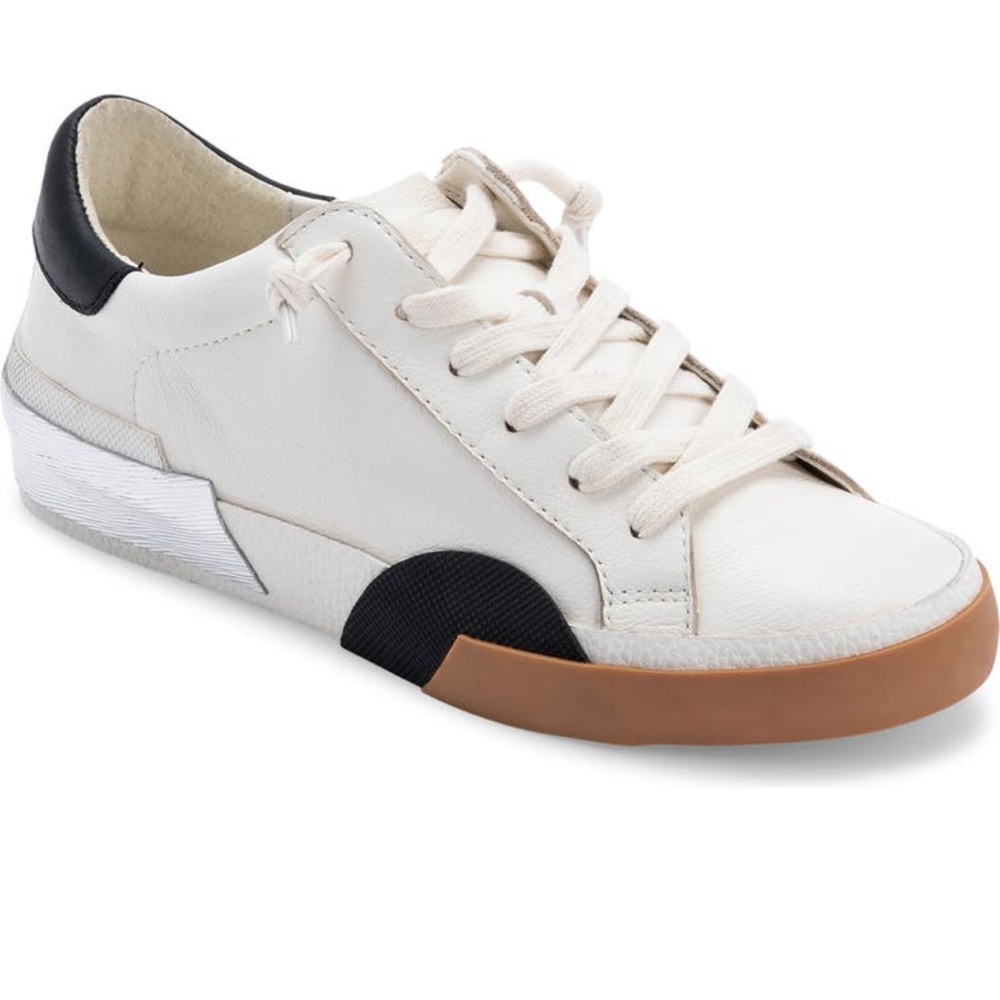 Dolce Vita Zina Sneaker White/Black Leather